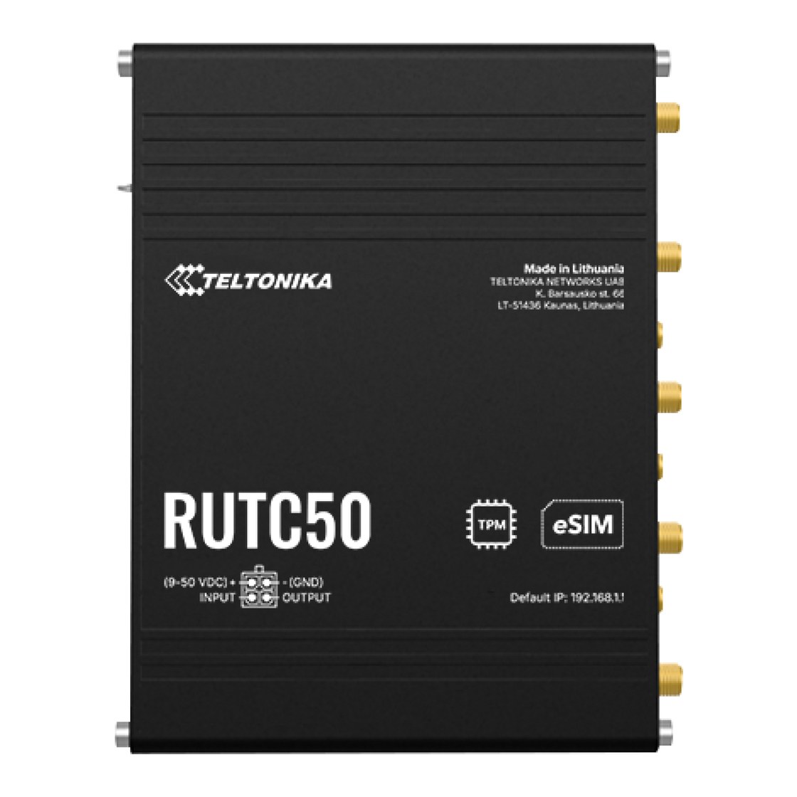 Teltonika RUTC50 5G ruter 2xSIM eSIM Wi-Fi 6 5xGbE