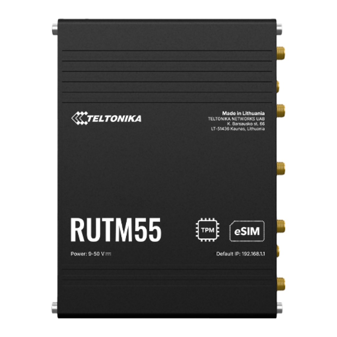 Teltonika RUTM55 5G ruter 2xSIM eSIM Wi-Fi 5 5xGbE