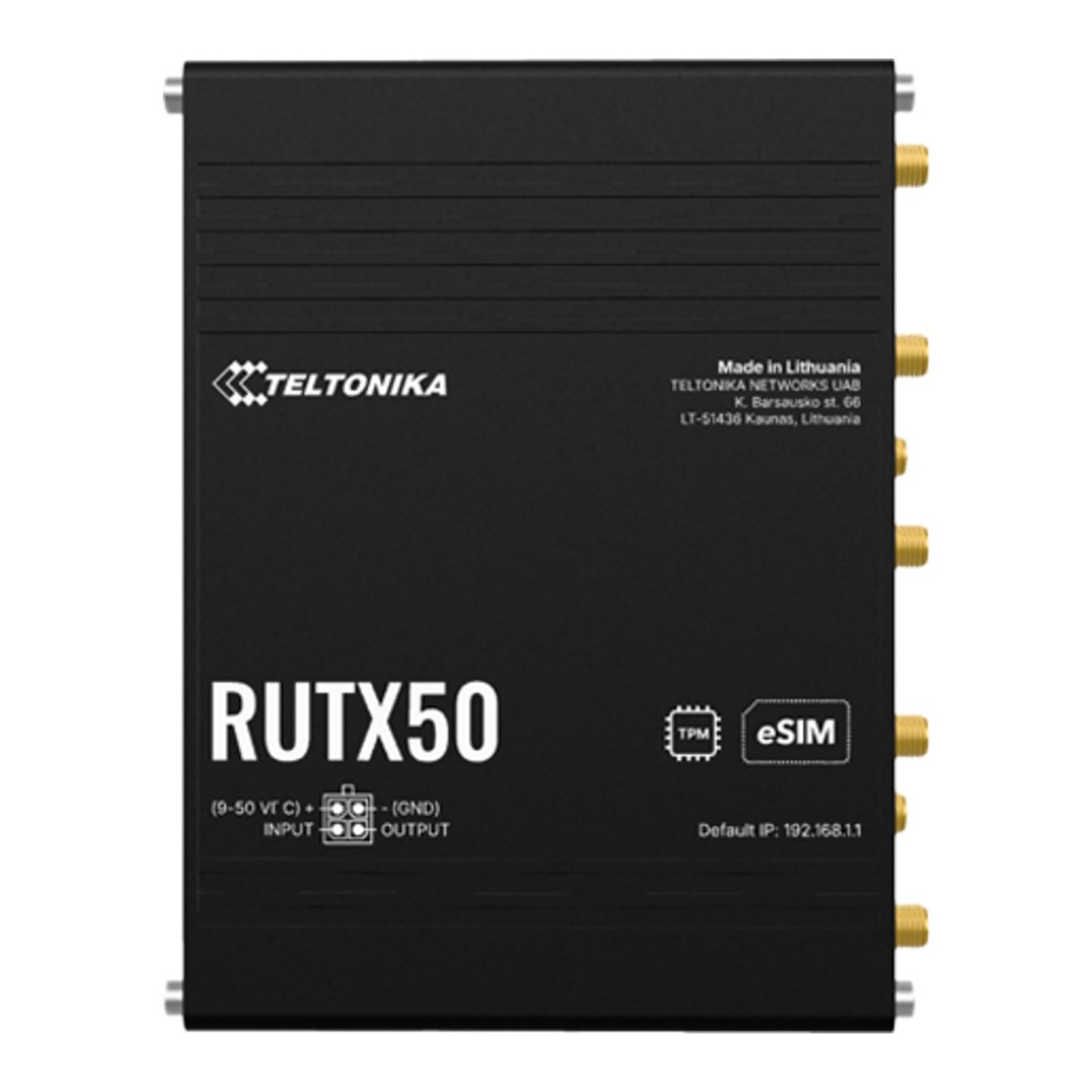 Teltonika RUTX50 5G ruter 2xSIM eSIM Wi-Fi 5 5xGbE